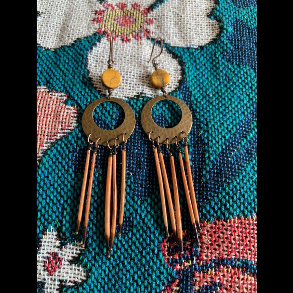 Handmade Porcupine Quill Earrings